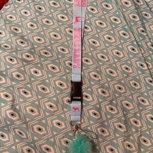 Light blue PINK lanyard